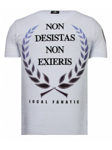 Local Fanatic Skull originals rhinestone t-shirt 13-6224W large