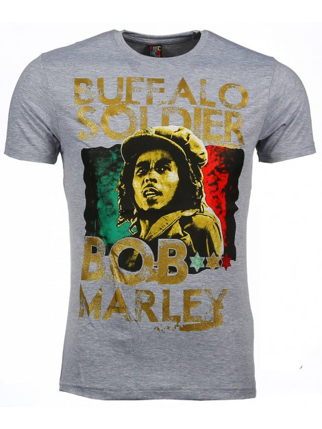 Local Fanatic T-shirt bob marley buffalo soldier print 51010G large