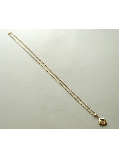 Christian 14 karaat gouden collier met hanger 447K32-1096QC large