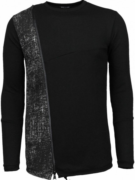 Enos Long tee zipper sweater FF-552Z large