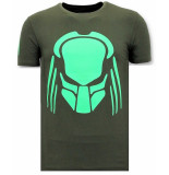 Local Fanatic T-shirt met print predator neon print
