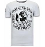 Local Fanatic T-shirt met print sons of anarchy mc
