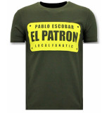 Local Fanatic T-shirts met print pablo escobar el patron