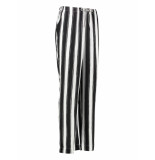 L.O.E.S. 20369 1190 loes suzy stripe pants off white/black