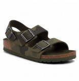 Birkenstock Milano kinder desert soil camouflage green
