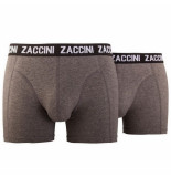Zaccini 2-pack boxershorts donker