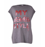 Please T-shirt my celeb style anthracite