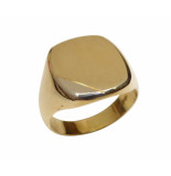 Christian 14 karaat massief gouden cachet ring