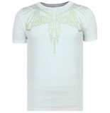 Local Fanatic Eagle glitter strakke t-shirt