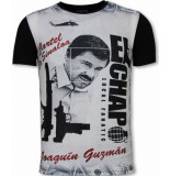 Local Fanatic El chapo digital rhinestone t-shirt