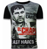 Local Fanatic El chapo last narco digital rhinestone t-shirt