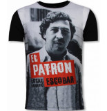 Local Fanatic El patron escobar digital rhinestone t-shirt