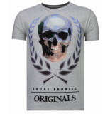 Local Fanatic Skull originals rhinestone t-shirt