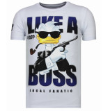 Local Fanatic Like a boss rhinestone t-shirt
