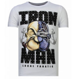 Local Fanatic Iron man popeye rhinestone t-shirt