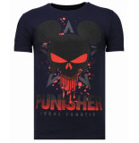 Local Fanatic Punisher mickey rhinestone t-shirt