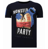 Local Fanatic Monster party rhinestone t-shirt