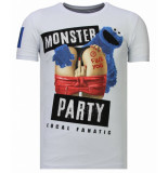 Local Fanatic Monster party rhinestone t-shirt