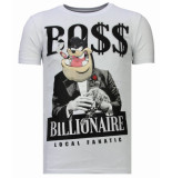 Local Fanatic Billionaire boss rhinestone t-shirt