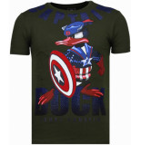 Local Fanatic Captain duck rhinestone t-shirt