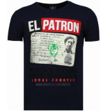 Local Fanatic El patron narcos billionaire rhinestone t-shirt