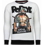 Local Fanatic Popeye rhinestone sweater