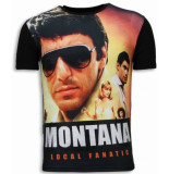 Local Fanatic Tony montana digital rhinestone t-shirt