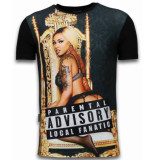 Local Fanatic Parental advisory lf digital rhinestone t-shirt