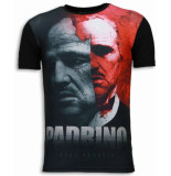 Local Fanatic El padrino digital rhinestone t-shirt