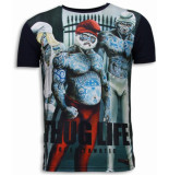 Local Fanatic Thug life digital rhinestone t-shirt