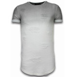 Justing Flare effect t-shirt long fit