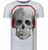 Local Fanatic Skull bring the beat rhinestone t-shirt