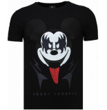 Local Fanatic Kiss my mickey rhinestone t-shirt