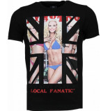 Local Fanatic God save playtoy rhinestone t-shirt