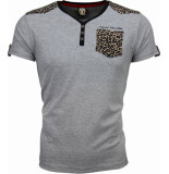 David Copper T-shirt tijger print motief