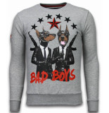 Local Fanatic Bad boys rhinestone sweater