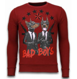 Local Fanatic Bad boys rhinestone sweater