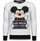 Local Fanatic Bad mouse rhinestone sweater