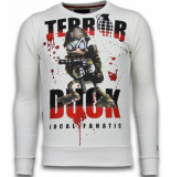 Local Fanatic Terror duck rhinestone sweater