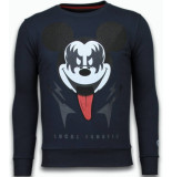 Local Fanatic Kiss my mickey rhinestone sweater