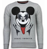 Local Fanatic Kiss my mickey rhinestone sweater