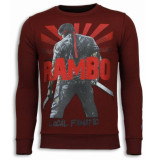 Local Fanatic Rambo rhinestone sweater