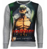 Local Fanatic Popeye revenge digital rhinestone sweater