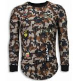 Justing 23th us army camouflage shirt long fit sweater