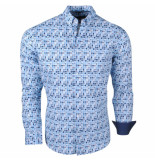 Montazinni Jan paulsen heren design overhemd regular fit -