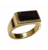 Christian Gouden onyx cachet ring