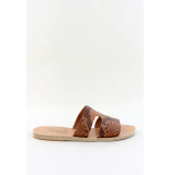 Ancient Greek Ancient greek slippers apteros cognac