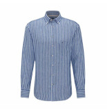 Fynch-Hatton Overhemd blauw streep