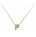 Christian Gouden ketting met f hanger
