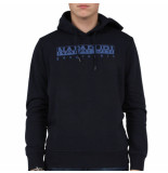 Napapijri Trui men burgee summer 2 medium grey melange s Napapijri Sweater Burgee Grey Logo NP0A4EAV1601 order online